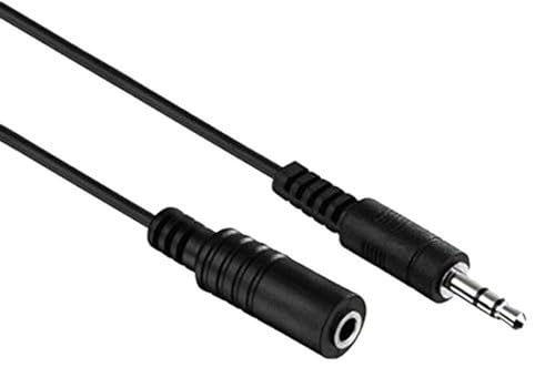 HDSupply AC015-030 Audio Stereo Verlängerungskabel 3,5mm Stecker auf 3,5mm Buchse, Ultra Slim Design, 3,00m, schwarz von PureLink