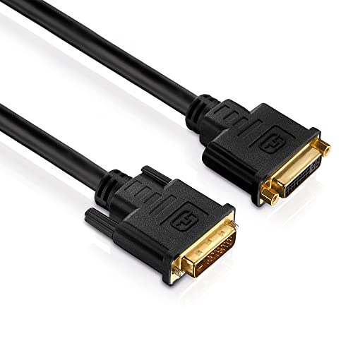 PureInstall PI4300-050 Dual Link DVI-Verlängerung (DVI-D Buchse (24+1) auf DVI-D Stecker (24+1)), 5m, schwarz von PureLink