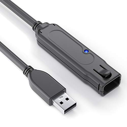 PureLink DS3100-100 USB 3.1 Gen.1 Aktiv Verlängerungskabel (USB-A Stecker auf USB-A Buchse), Spannungerversorgung vom USB Port, kein Netzteil benötigt, 10,0m, schwarz von PureLink