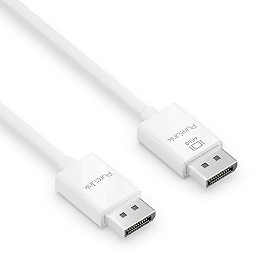 PureLink DisplayPort 1.3 Kabel, 4K Ultra HD 60Hz, 21,6GB/s Bandbreite, vergoldete Steckkontakte, 3,00m, weiß von PureLink