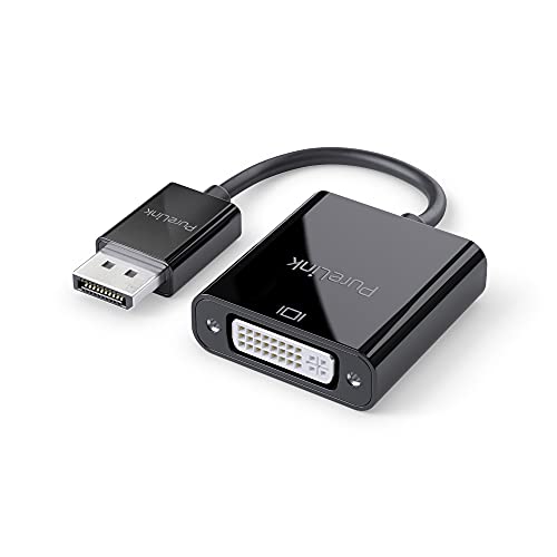 PureLink DisplayPort auf DVI Adapter, 1920x1200 WUXGA Auflösung, 4,95GB/s Bandbreite, vergoldete Steckkontakte, 0,15m, schwarz von PureLink