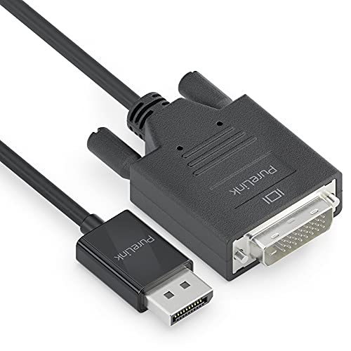 PureLink DisplayPort auf DVI Kabel, 1920 x 1200 WUXGA Auflösung, vergoldete Steckkontakte, 1,50m, schwarz von PureLink