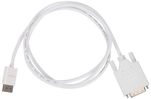 PureLink DisplayPort auf DVI Kabel, 1920 x 1200 WUXGA Auflösung, vergoldete Steckkontakte, 1,50m, weiß von PureLink