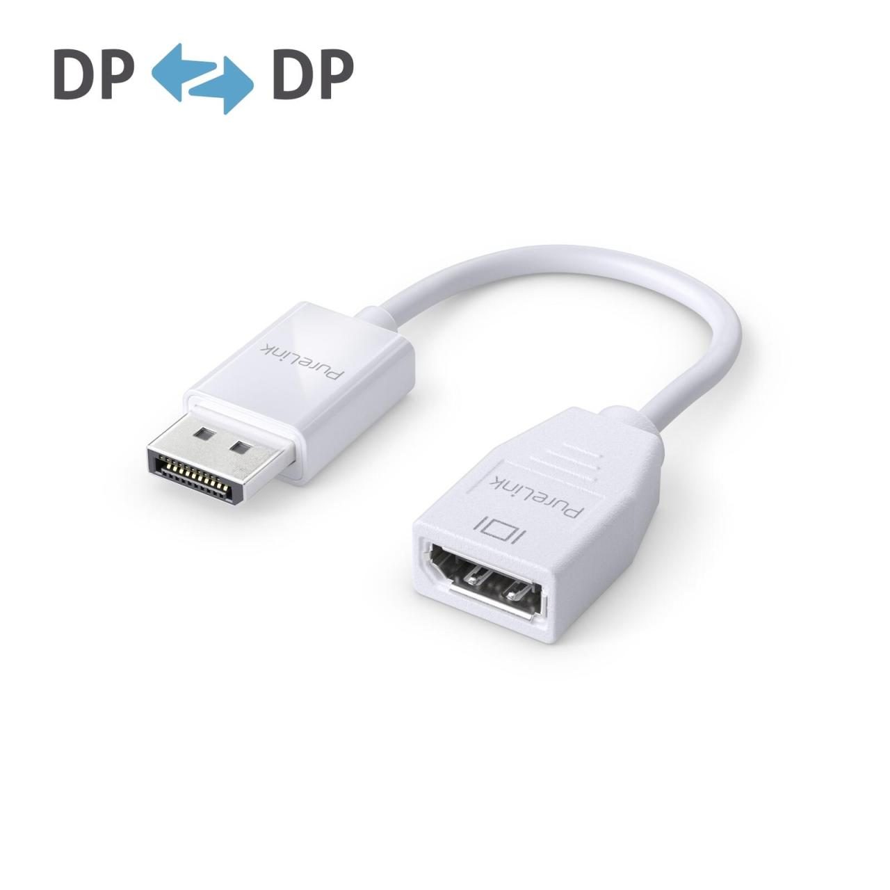 PureLink DisplayPort auf DisplayPort Adapter - 4K60 - iSerie - weiß - 0,10m PureLink DisplayPort auf DisplayPort Adapter - 4K60 - iSerie - weiß - 0,10m von PureLink
