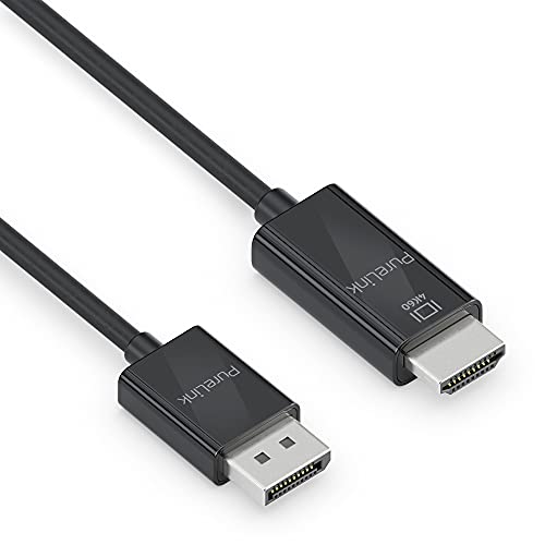 PureLink DisplayPort auf High Speed HDMI Kabel, 4K Ultra HD 60Hz, 18GB/s Bandbreite, vergoldete Steckkontakte, 1,50m, schwarz von PureLink