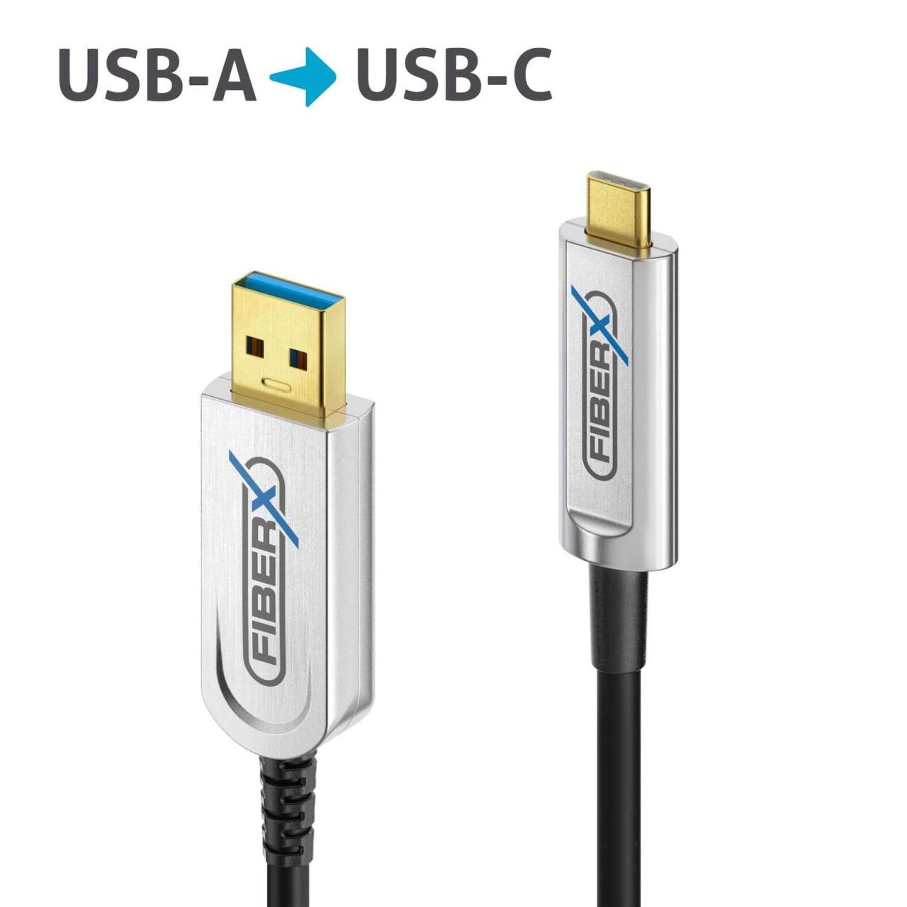 PureLink FiberX FX Serie USB 3.1 Glasfaser Kabel (Gen.2). USB-A S von PureLink