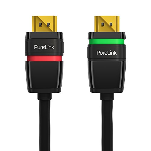 PureLink HDMI Kabel Ethernet halogenfrei mit Sicherheitsverschluss,HDMI 2.0 kompatibel, UltraHD Auflösung bis zu 4096x2304 Pixel (4K2K Quad FullHD 2160p), FullHD 3D kompatibel, schwarz von PureLink