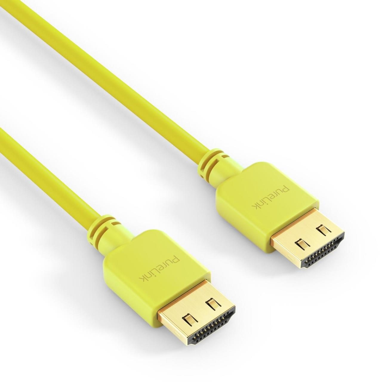 PureLink HDMI Kabel - PureInstall - Slim 0,50m - Gelb PureLink HDMI Kabel - PureInstall - Slim 0,50m - Gelb von PureLink