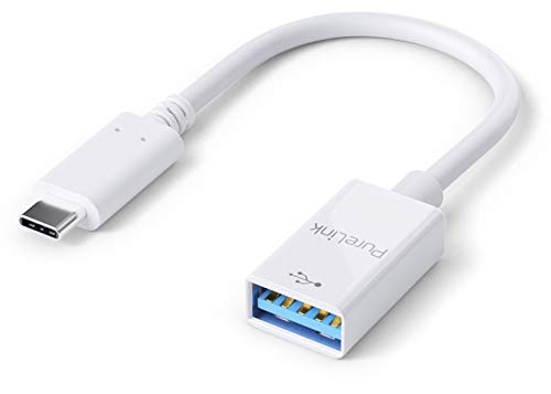 PureLink IS230 USB-C auf USB-A Adapter - USB 3.1 Gen 1 - iSerie 0,10m, weiß von PureLink