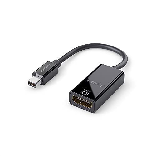 PureLink Mini DisplayPort auf HDMI Adapter, 4K Ultra HD 60Hz, 18GB/s Bandbreite, vergoldete Steckkontakte, 0,15m, schwarz von PureLink