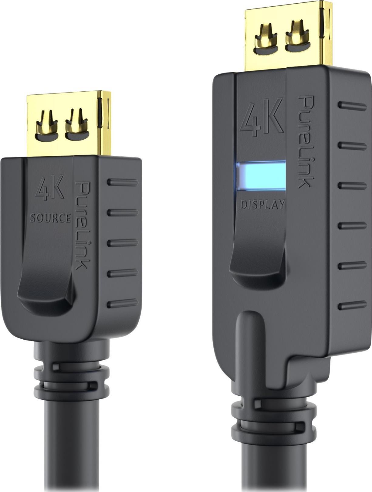PureLink OneAV PI2010-075 - HDMI-Kabel mit Ethernet - HDMI männlich zu HDMI männlich - 7.5 m - Dreifachisolierung - Schwarz - rund, aktiv (PI2010-075) von PureLink