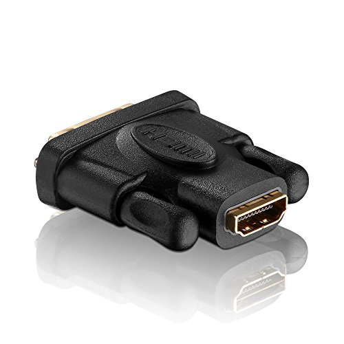 PureLink PI010 High Speed DVI/HDMI-Adapter (DVI-D Stecker (24+1) auf HDMI-A Buchse), zertifiziert von PureLink