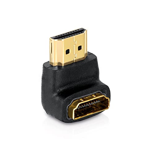 PureLink PI035 High Speed HDMI/HDMI-Winkeladapter (HDMI A Stecker auf HDMI A Buchse, Secure Lock System), zertifiziert Adapter 90Degree von PureLink