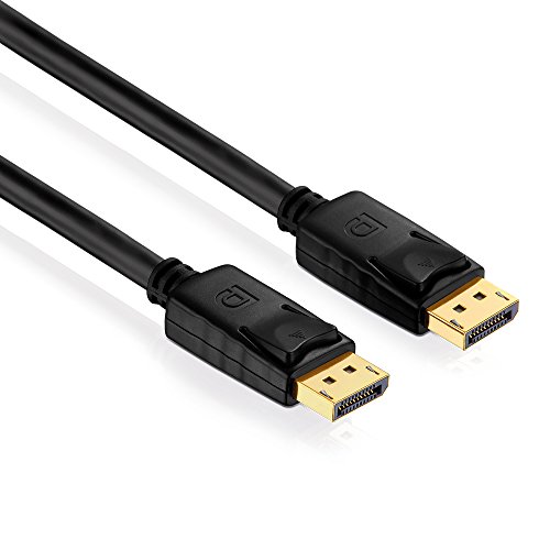 PureLink PI5000-250 DisplayPort Verbindungskabel (4K UltraHD (2160p), Ethernet), DisplayPort Stecker (20pin) auf DisplayPort Stecker (20pin), zertifiziert, 25,0m, schwarz von PureLink