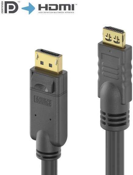 PureLink PI5110-020 Videokabel-Adapter 2 m DisplayPort HDMI Schwarz (PI5110-020) von PureLink