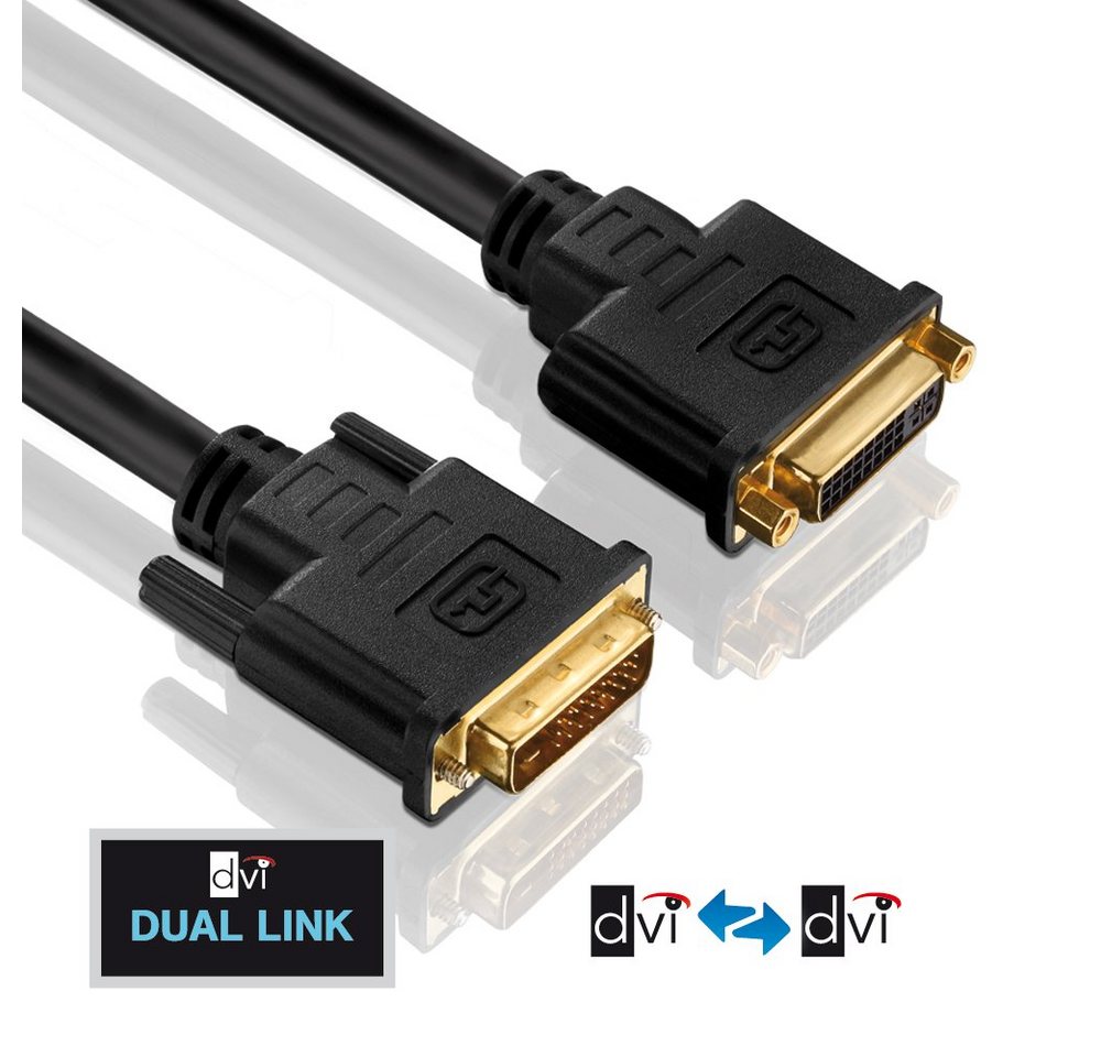 PureLink PureLink® - DVI Verlängerung - Dual Link - PureInstall 1,00m Video-Kabel von PureLink