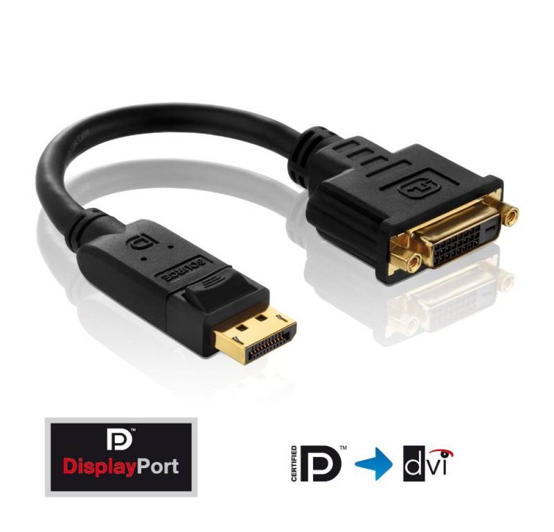 PureLink PureLink® - DisplayPort/DVI Adapter - PureInstall 0,10m Video-Adapter von PureLink