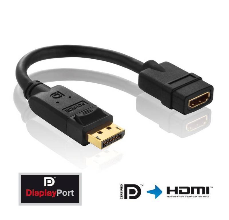 PureLink PureLink® - DisplayPort/HDMI Adapter - PureInstall 0,10m Video-Adapter von PureLink