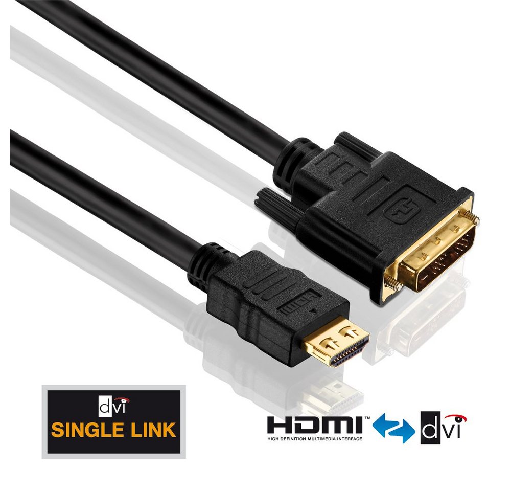 PureLink PureLink® - HDMI/DVI Kabel - PureInstall 0,50m HDMI-Kabel von PureLink