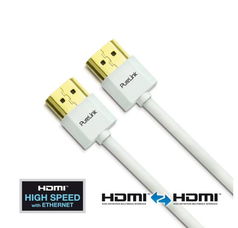 PureLink PureLink® - HDMI Kabel - ProSpeed Serie 1,50m Thin weiß HDMI-Kabel von PureLink