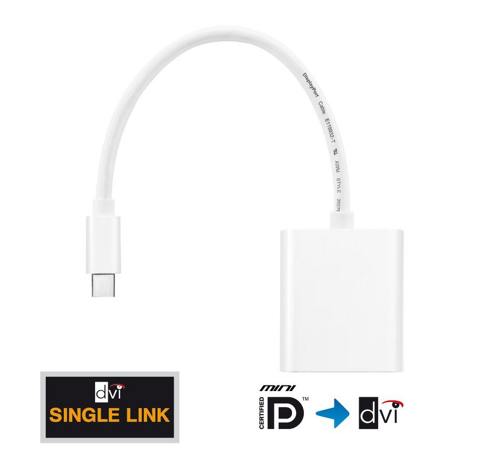 PureLink PureLink® - Mini DisplayPort zu DVI Adapter (MiniDP to DVI) Video-Adapter von PureLink