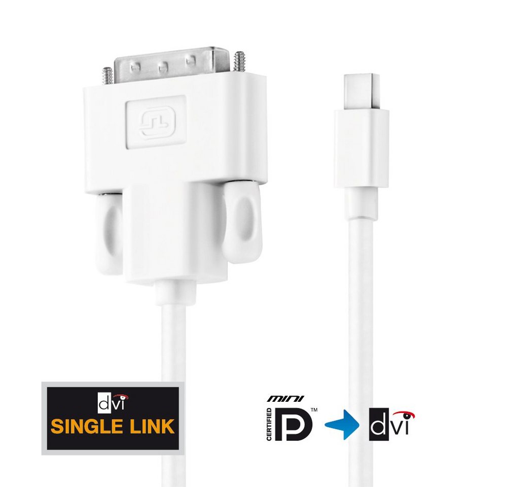 PureLink PureLink® - Mini DisplayPort zu DVI Adapter-Verbindungskabel (MiniDP/D Video-Kabel von PureLink
