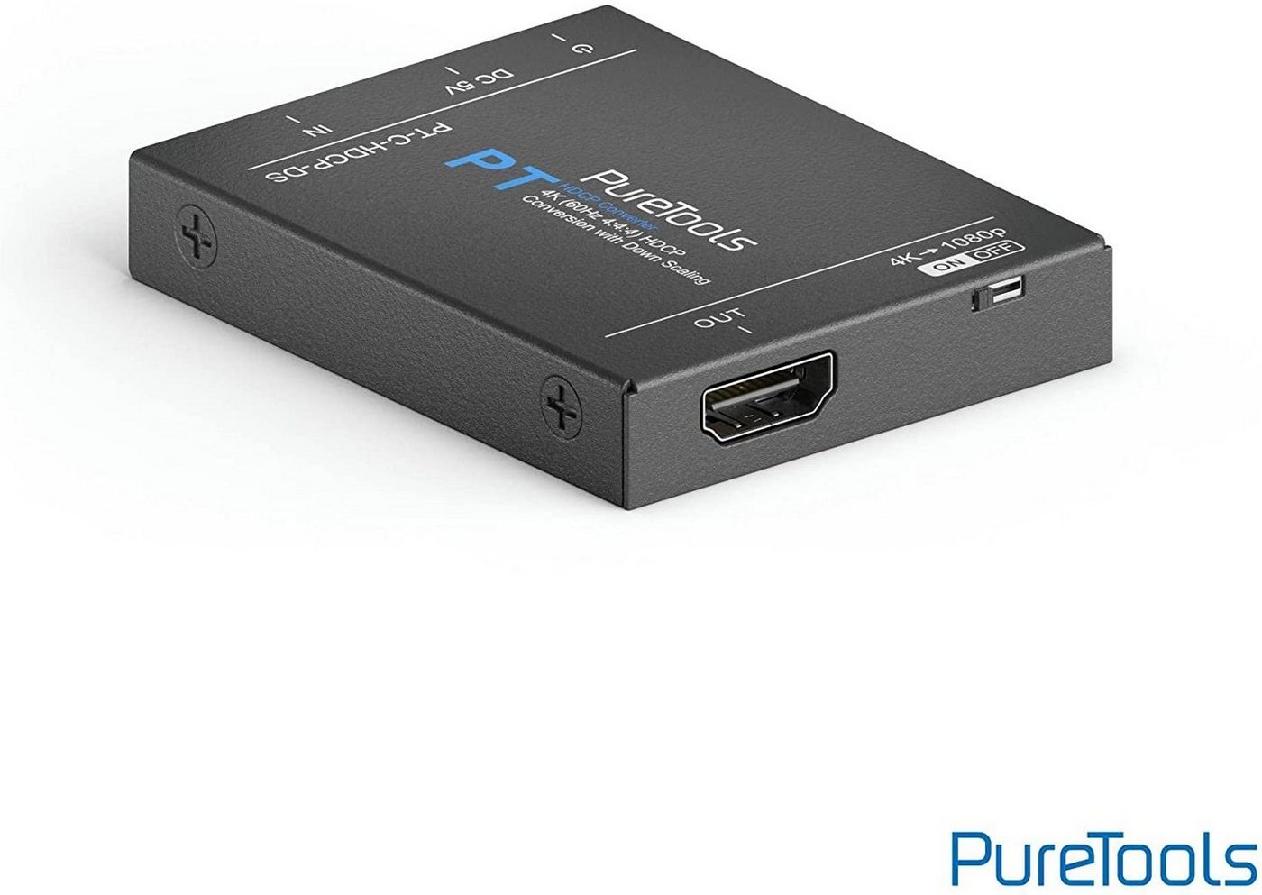 PureLink PureTools HDCP-Konverter mit Down-Scaling, HDCP 2.3 auf HDCP 1.4, 4K Video-Adapter von PureLink