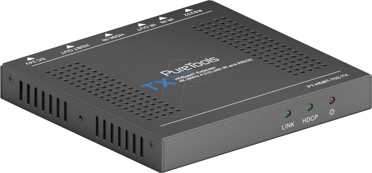 PureLink PureTools PT-HDBT-702-TX HDMI HDBaseT Transmitter - Video-/Audio-/Infrarot-Übertrager - Sender - HDMI, HDBaseT - 1 Anschlüsse - bis zu 70 m PureLink PureTools PT-HDBT-702-TX HDMI HDBaseT Transmitter - Video-/Audio-/Infrarot-Übertrager - Sender - HDMI, HDBaseT - 1 Anschlüsse - bis zu 70 m von PureLink