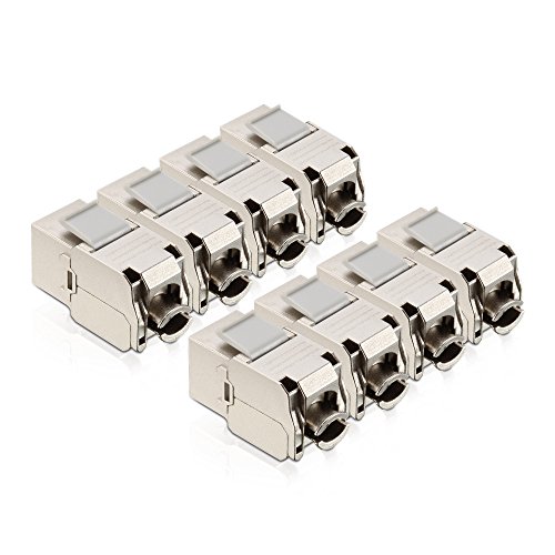 PureLink SET-MCA010-08 Keystone "RJ45" Feldstecker Cat.6A für "AWG23 bis AWG26" Kabel klar von PureLink