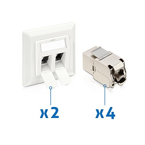 PureLink SET-MCA210-02 CAT.6A Keystone Netzwerkdose Unterputz weiß PureLink SET-MCA210-02 CAT.6A Keystone Netzwerkdose Unterputz weiß von PureLink