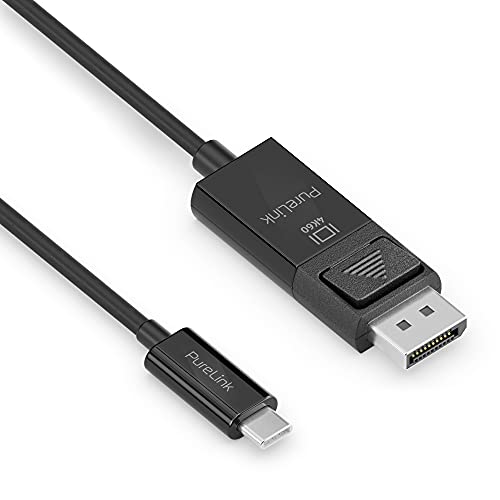 PureLink USB-C auf DisplayPort Kabel, 4K Ultra HD 60Hz, vergoldete Steckkontakte, 1,50m, schwarz von PureLink