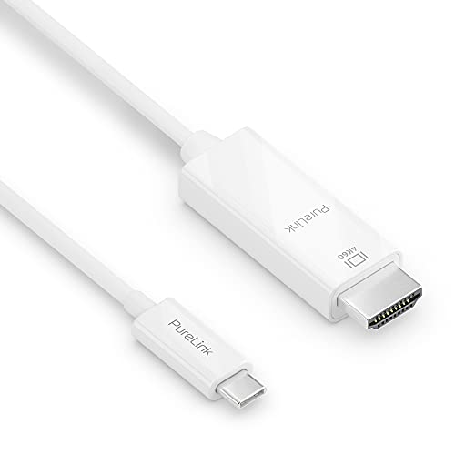 PureLink USB-C auf High Speed HDMI Kabel, 4K Ultra HD 60Hz, vergoldete Steckkontakte, 1,50m, weiß von PureLink