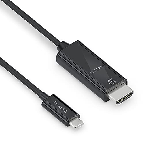 PureLink USB-C auf High Speed HDMI Kabel, 4K Ultra HD 60Hz, vergoldete Steckkontakte, 3,00m, schwarz von PureLink