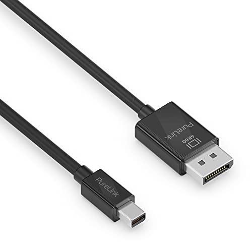 PureLink mini DisplayPort auf Displayport 1.3 Kabel, 4K Ultra HD 60Hz, 21,6GB/s Bandbreite, vergoldete Steckkontakte, 1,50m, schwarz von PureLink