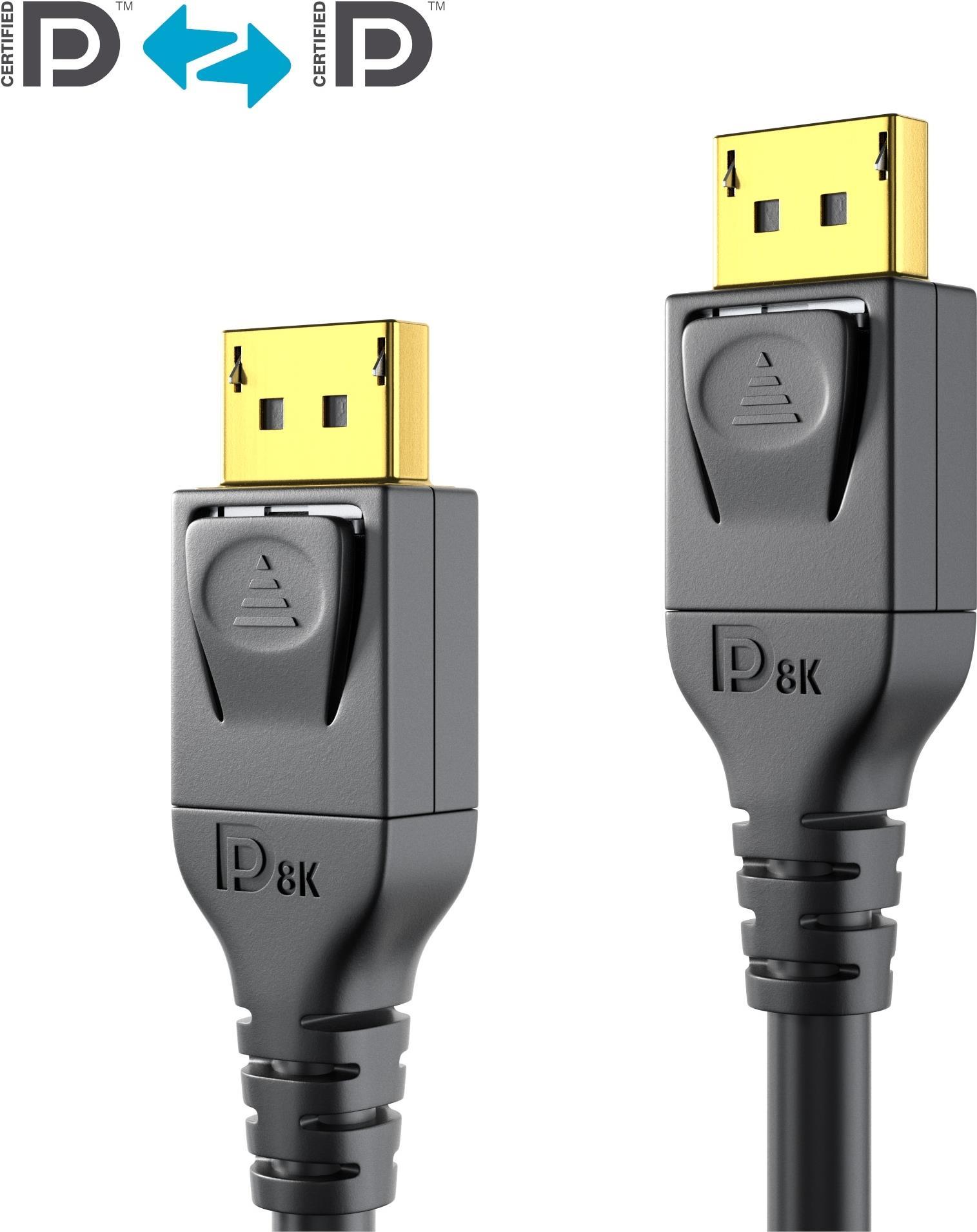 Purelink - DisplayPort-Kabel - DisplayPort (M) bis DisplayPort (M) - DisplayPort 1,4 - 5,0m - 8K Unterstützung - Schwarz (PI5010-050) von PureLink