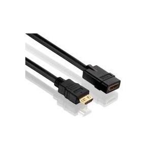 Purelink PureInstall PI1100 High Speed - HDMI mit Ethernet-Verlängerungskabel - HDMI (W) bis HDMI (M) - 2,0m - Dreifachisolierung - Schwarz (PI1100020) von PureLink