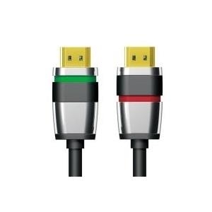 Purelink Ultimate ULS1000 - HDMI mit Ethernetkabel - HDMI (M) bis HDMI (M) - 3 m - Dreifachisolierung - Schwarz - rund, 4K Unterstützung von PureLink