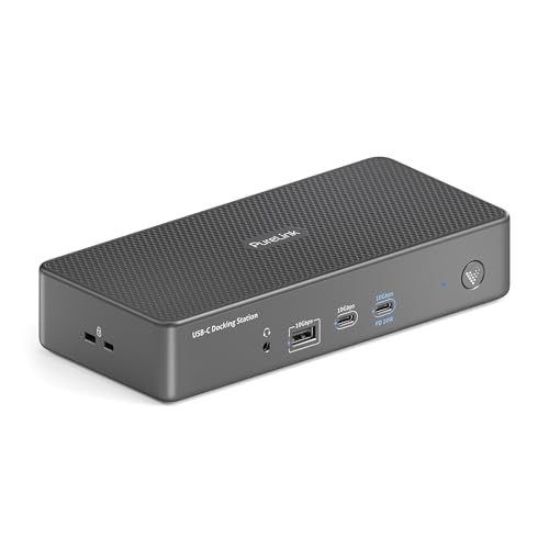 Vuelogic USB C Docking Station Dual Screen, 14-in-1 Multifunktionale Dockingstation Laptop, 2X HDMI / 2X DP Unterstützung, Ethernet, Multiport, Schwarz Vuelogic USB C Docking Station Dual Screen, 14-in-1 Multifunktionale Dockingstation Laptop, 2X HDMI / 2X DP Unterstützung, Ethernet, Multiport, Schwarz von PureLink