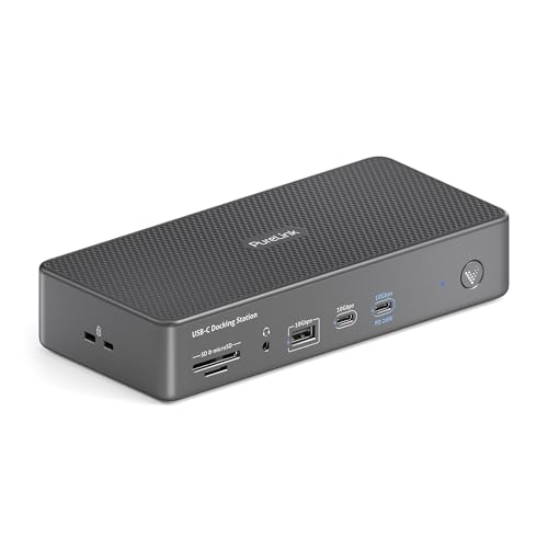 Vuelogic USB C Docking Station Dual Screen, 14-in-1 USB4 Gen3 8K Unterstützung, 2X HDMI 4K, Thunderbolt 3 Kompatibel, Ethernet, Multiport, Schwarz Vuelogic USB C Docking Station Dual Screen, 14-in-1 USB4 Gen3 8K Unterstützung, 2X HDMI 4K, Thunderbolt 3 Kompatibel, Ethernet, Multiport, Schwarz von PureLink
