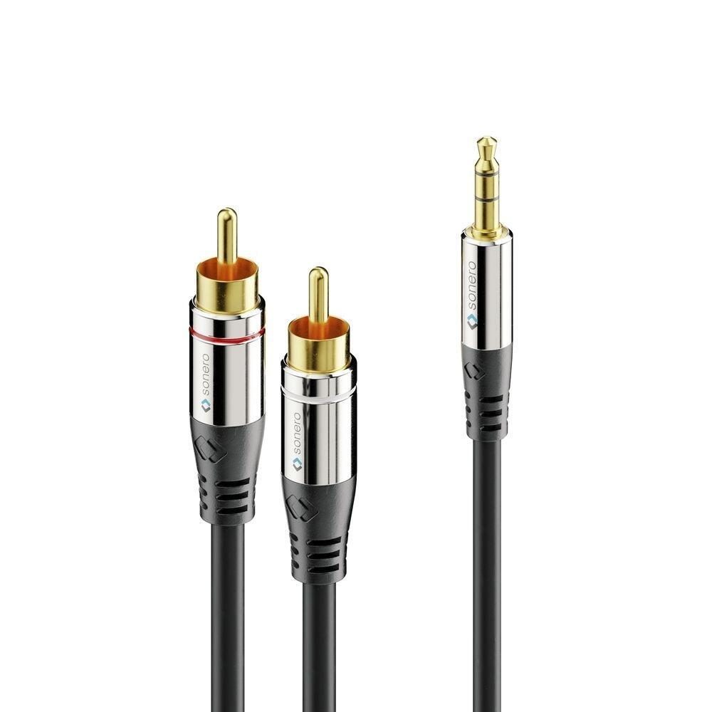 Sonero 2x Cinch auf 3,5mm Audio Kabel 12,5m Sonero 2x Cinch auf 3,5mm Audio Kabel 12,5m von sonero