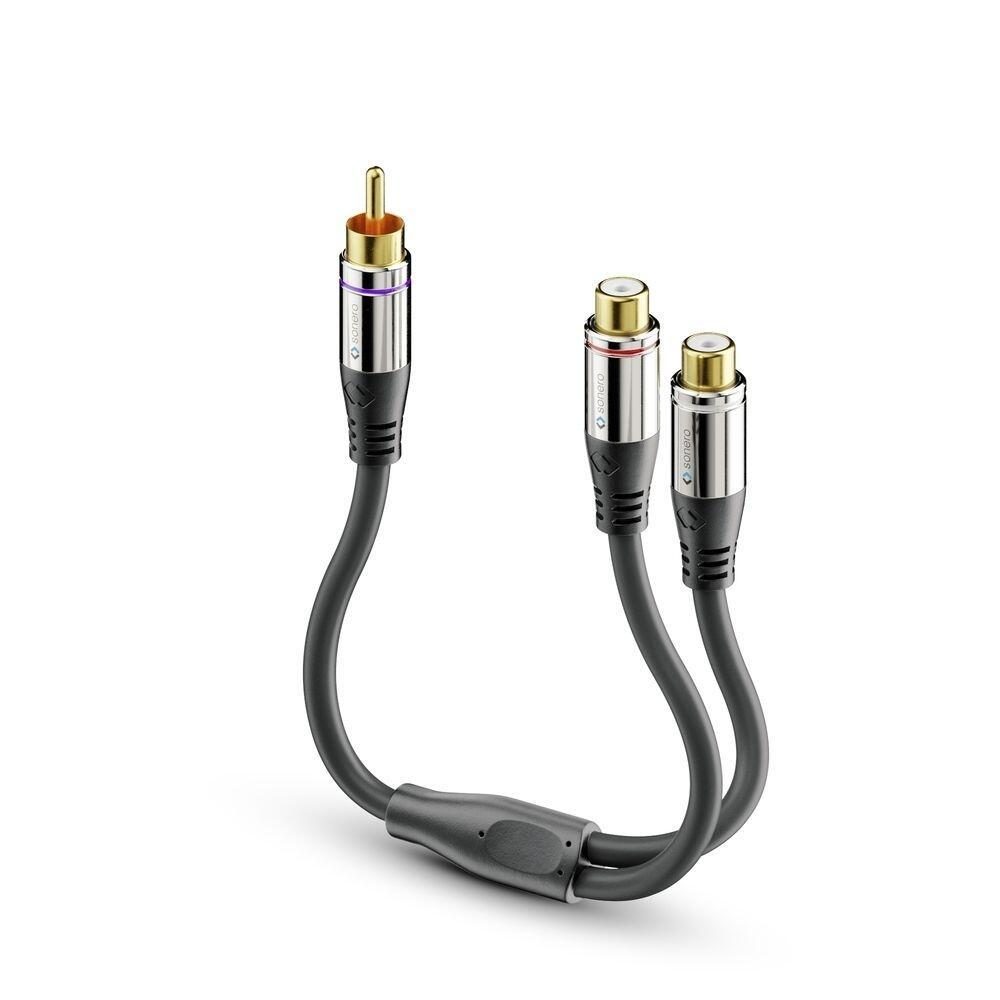 Sonero Cinch auf 2x Cinch Subwoofer Adapter Kabel 0,25m Sonero Cinch auf 2x Cinch Subwoofer Adapter Kabel 0,25m von sonero