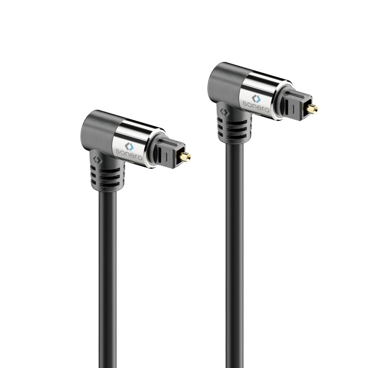 Sonero Optisches Audio Kabel 2x90° 1,5m Sonero Optisches Audio Kabel 2x90° 1,5m von sonero