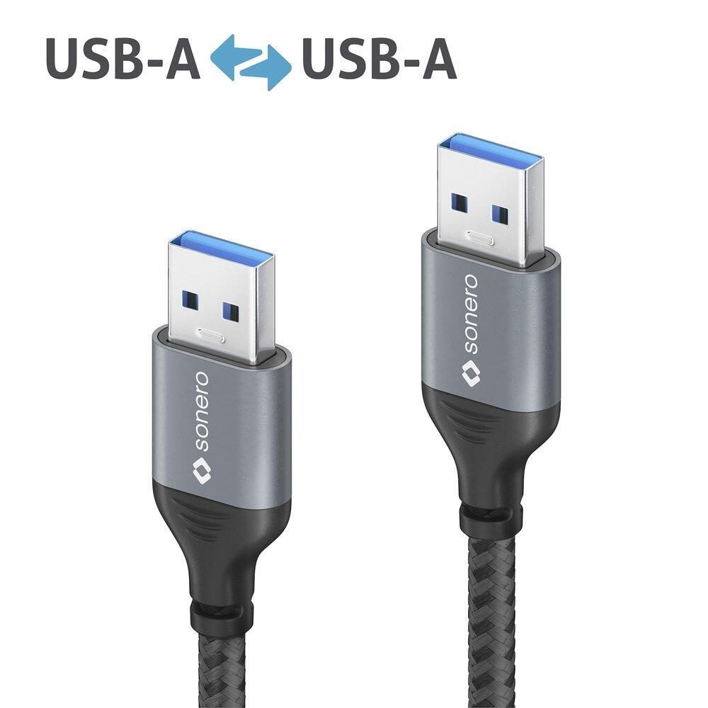 Sonero USB 3.0 Kabel - A/A - Aluminium - space grey/schwarz - 3,00m Sonero USB 3.0 Kabel - A/A - Aluminium - space grey/schwarz - 3,00m von sonero