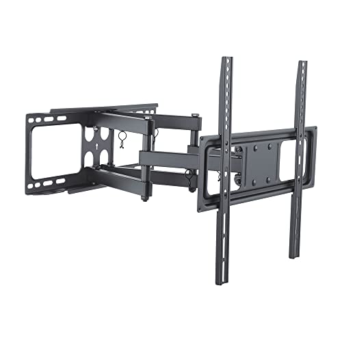 PureMounts FM41-400 Wandhalterung für TV Geräte mit 66-132cm (26-52"), VESA: 400x400, neigbar: 5°/-15°, schwenkbar: +/-60°, Wandabstand: 53-464mm, Traglast max: 40kg, schwarz von PureMounts