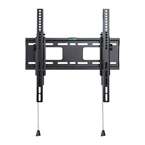 PureMounts PM-BTL400 Wandhalterung für TV Geräte mit 81-140 cm (32-55 Zoll), VESA: 200x200 bis 400x400, neigbar: 5°/-10°, Wandabstand: 82mm, Traglast max: 50kg, schwarz von PureMounts