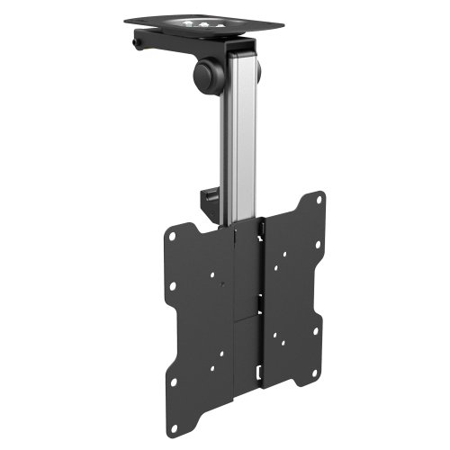 PureMounts PM-SLOPE-37 Premium Deckenhalterung für Fernseher, optimal für Dachschrägen, neigbar max. 105°, höhenverstellbar, Traglast: max. 20kg, VESA bis 200x200, universell von PureMounts