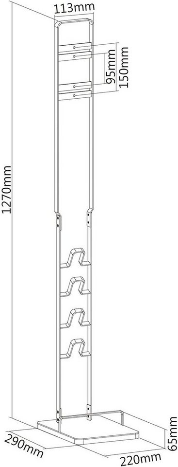 PureMounts PureMounts® Staubsaugerständer für Dyson® Staubsauger, weiß Halterung von PureMounts
