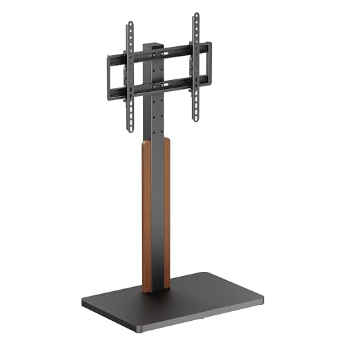 PureMounts TV Ständer, Standfuss, Universal Fernsehständer für 32-65 Zoll Samsung, LG, Philips, Panasonic UVM., Max. Vesa 400x400 & 40 kg, schwarz von PureMounts