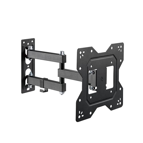 PureMounts TV Wandhalterung, neigbare und schwenkbare Universal Halterung mit Gelenk-Arm, max. VESA 200x200 mm, für 23-43 Zoll Flach & Curved Ferseher Monitor bis 30kg, schwarz PureMounts TV Wandhalterung, neigbare und schwenkbare Universal Halterung mit Gelenk-Arm, max. VESA 200x200 mm, für 23-43 Zoll Flach & Curved Ferseher Monitor bis 30kg, schwarz von PureMounts
