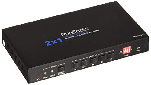PureTools PSW-21C - 2x1 4K 18Gbps Multiformat Telekonferenz-Umschalter von PureTools